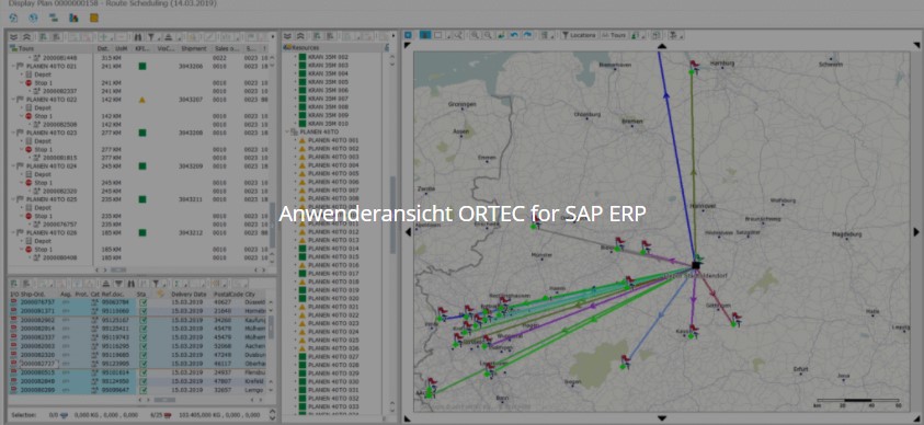 SAP Transport-Management und Disposition – ORTEC 3